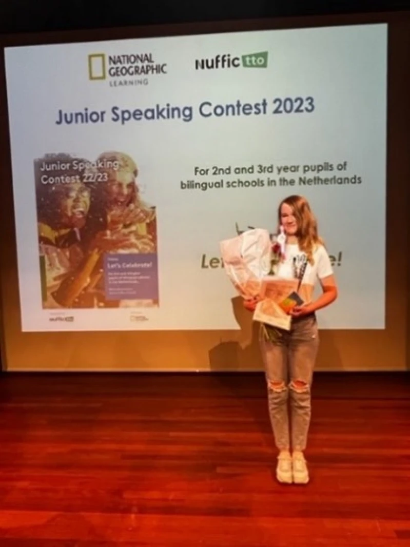 Second place for Iris at the National Speaking Contest